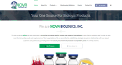 Desktop Screenshot of novabiologics.com