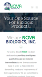 Mobile Screenshot of novabiologics.com
